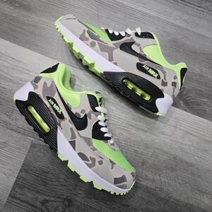 Nike Air Max 90 SP in the 'Ghost Green / Duck Camo' colorway.